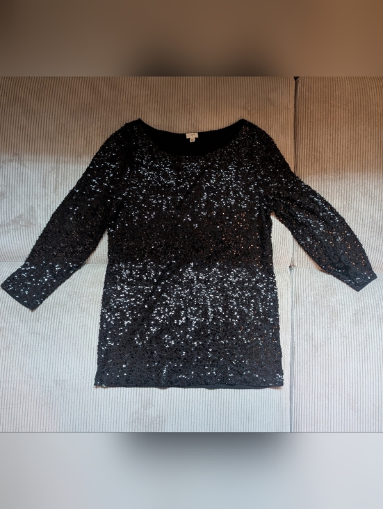 J. Crew Tops - J. Crew Black Sequin Shirt